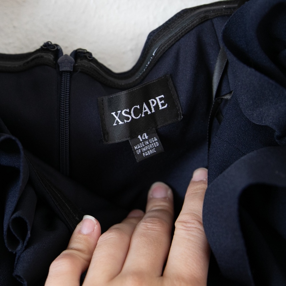 XSCAPE Ruffled Off The Shoulder Gown - Picture 4 of 5
